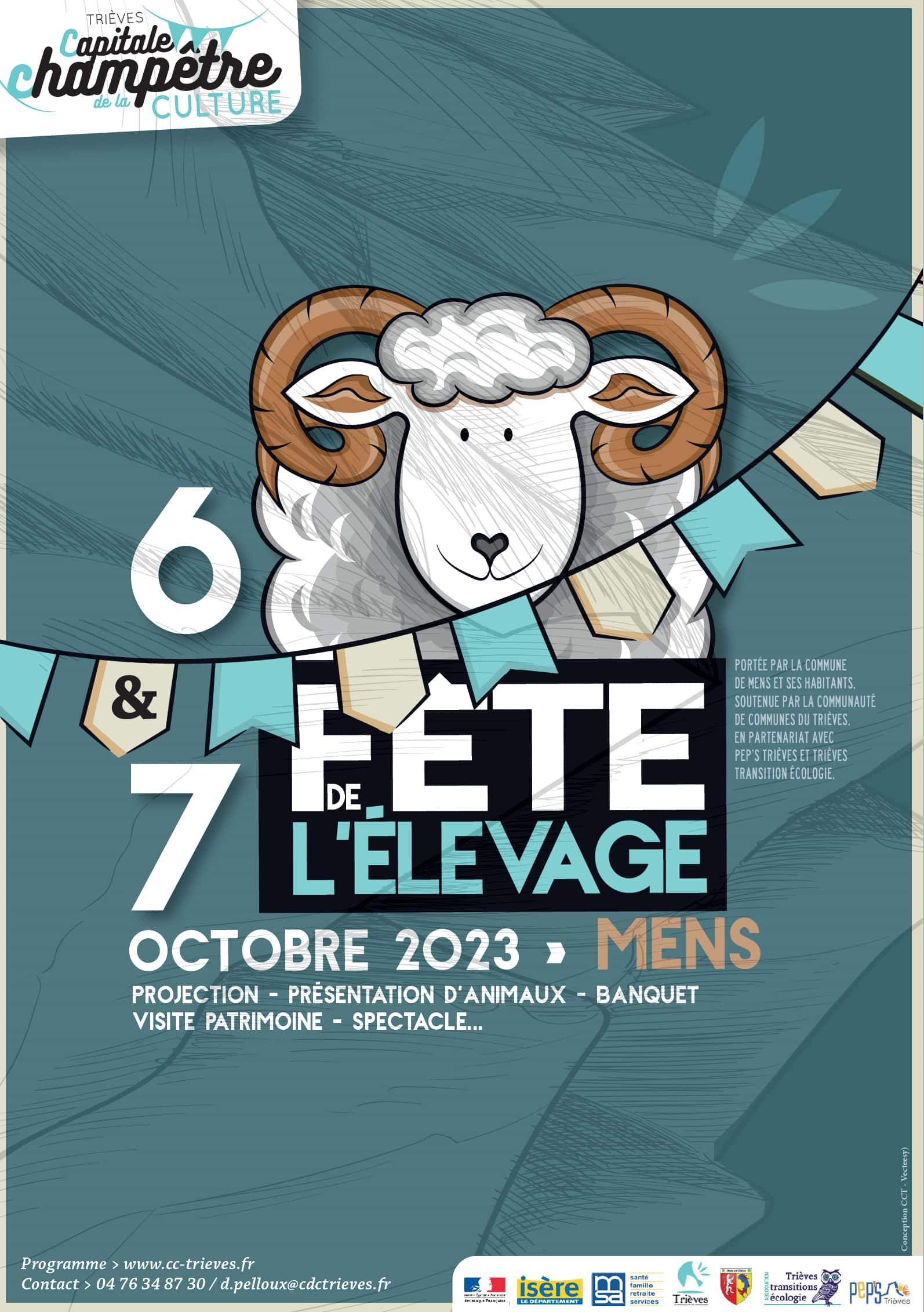 6 et 7 octobre 2023, fête de l'élevage à Mens