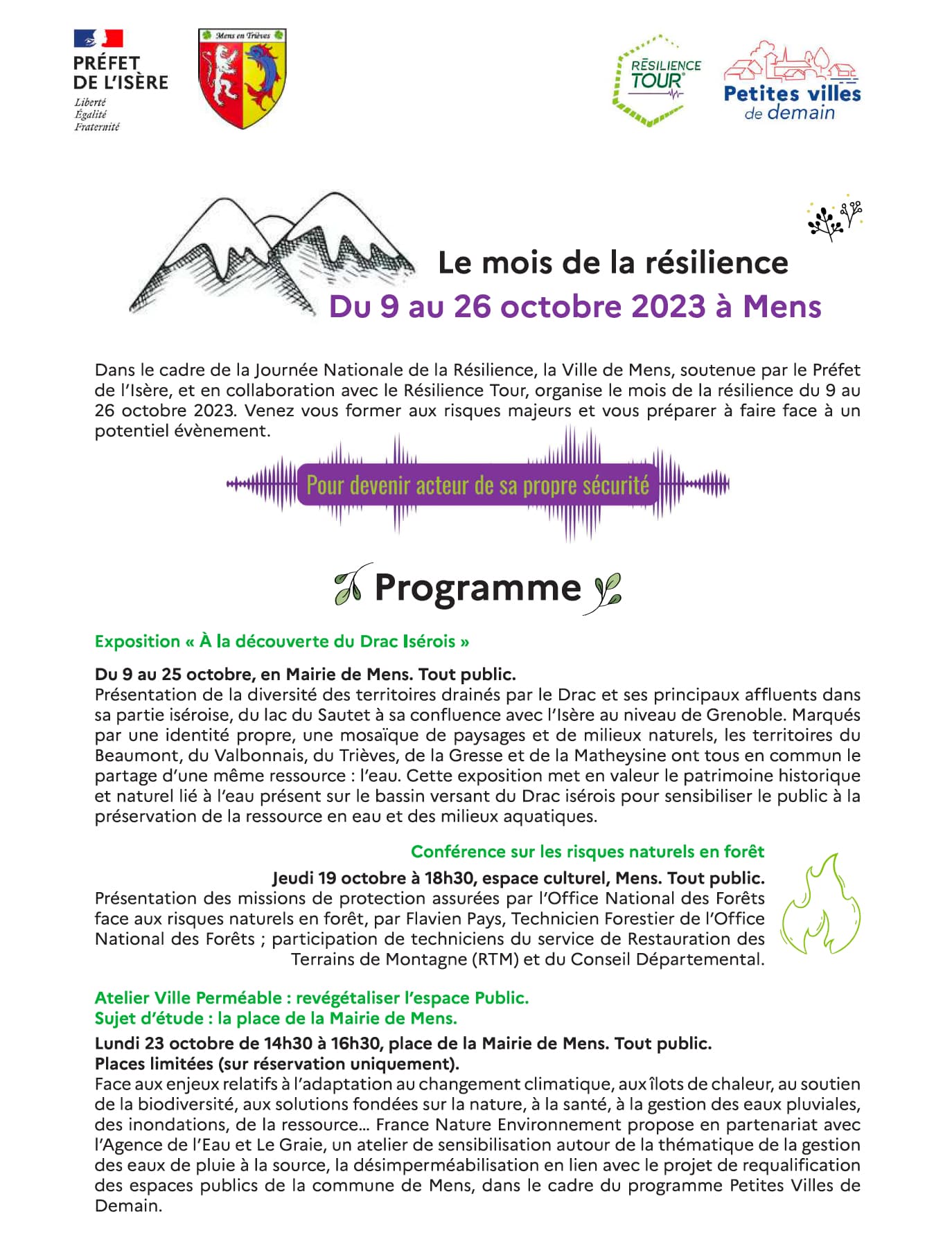 programme mois de la résilience