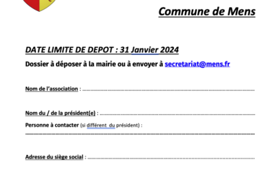 Demande de subventions 2024