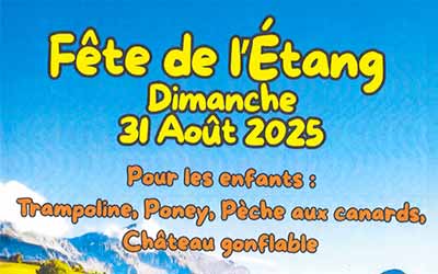 Fête de l’Étang, dimanche 31 août 2025