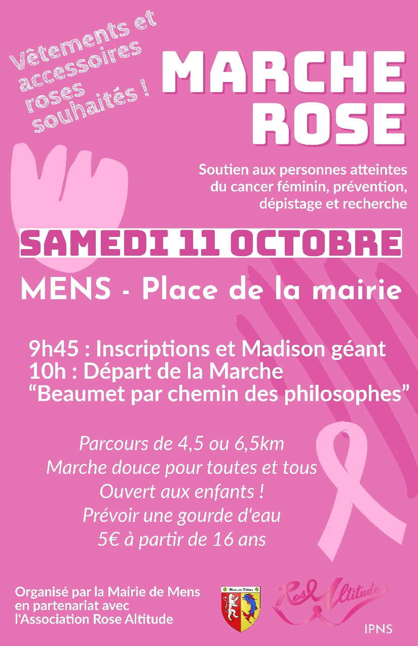 affiche marche rose 2025