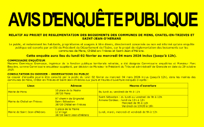 Avis d’enquête publique