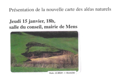 Présentation de la nouvelle carte des aléas naturels